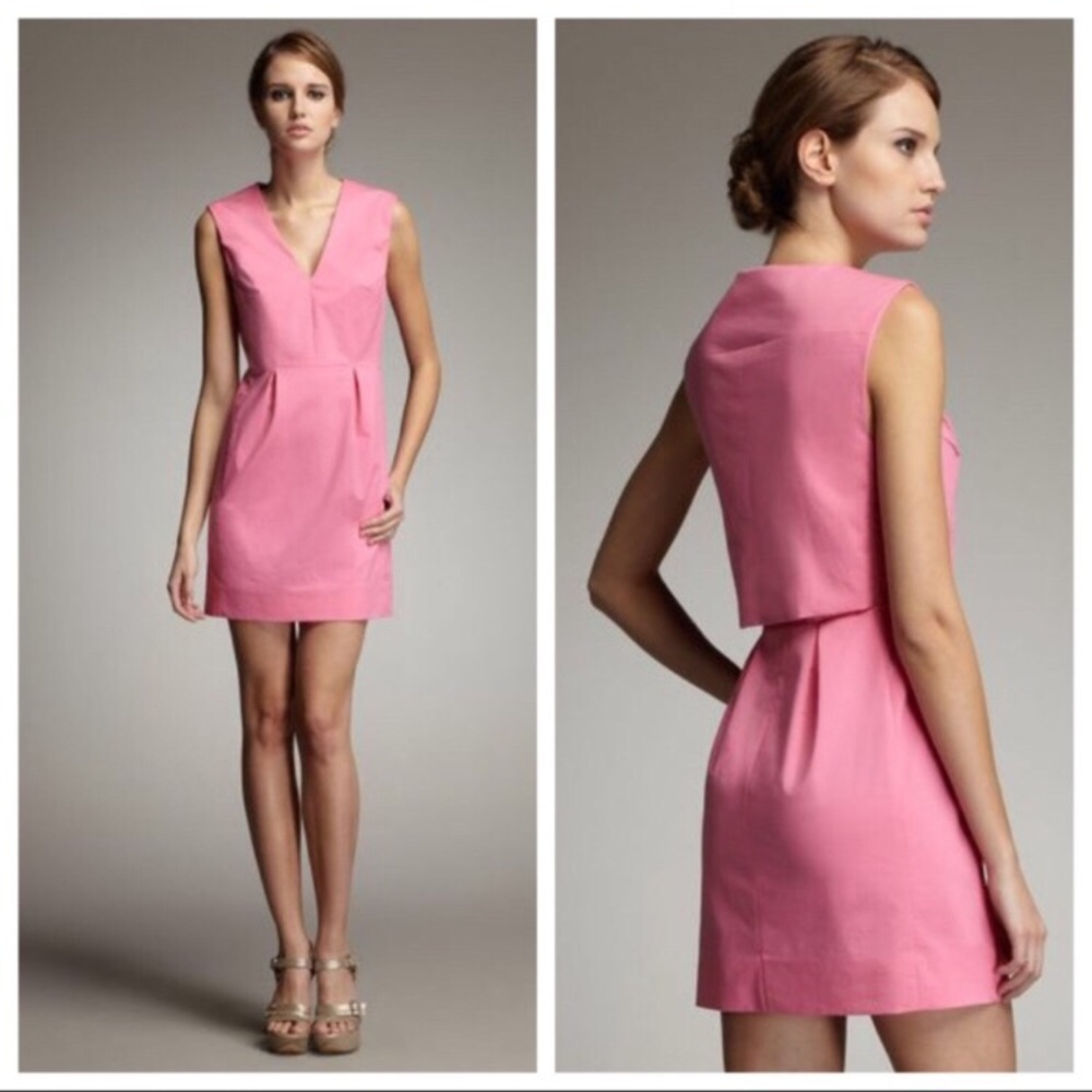 Diane Von Furstenberg Fumi Poplin pink dress, 2